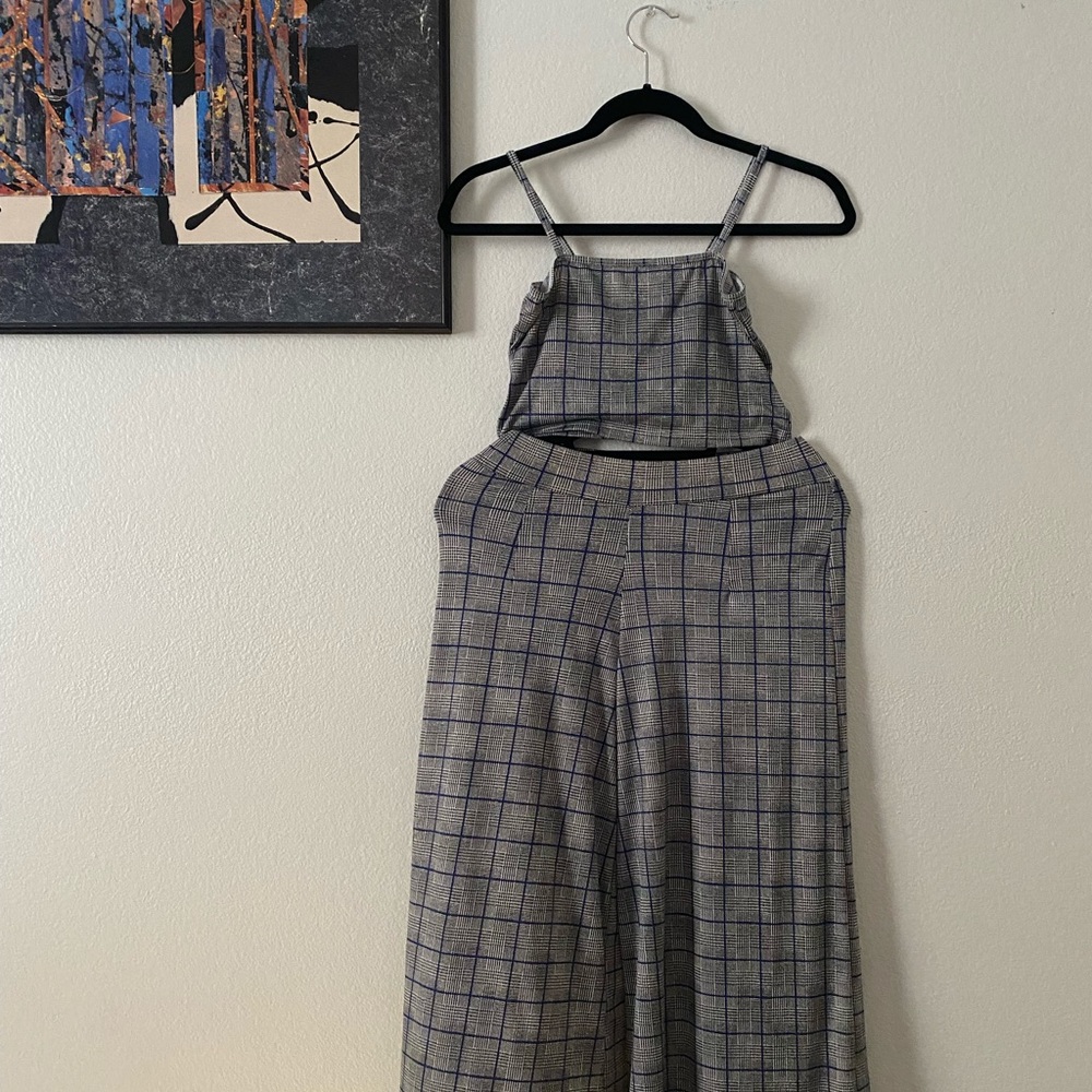 Crop top and Wide Pants